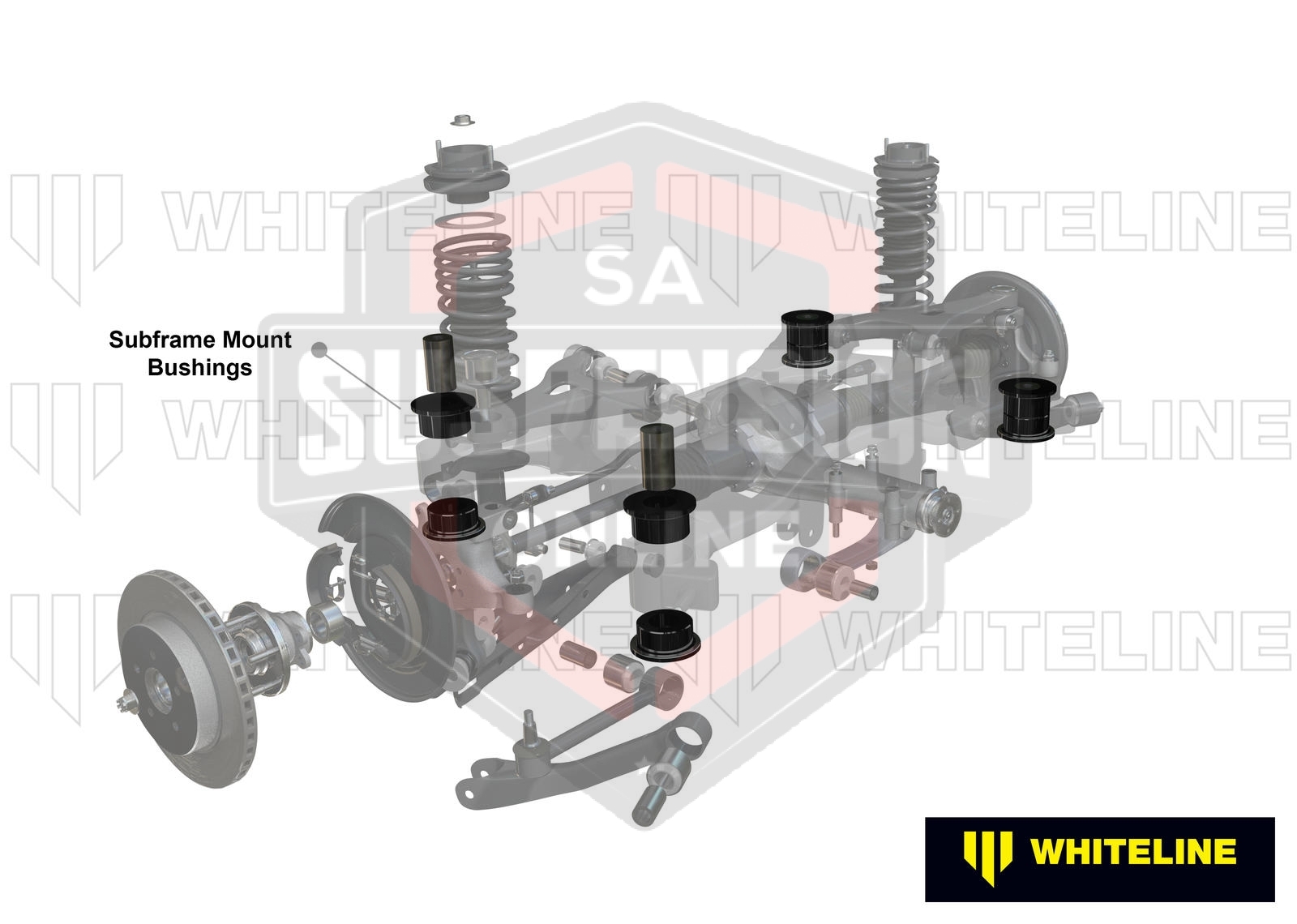 Subframe - align and lock bushing kit (Mounting- support frame/subframe ...