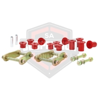 Leaf Spring - Bushing and Greaseable ShFits Ackle/Pin Kit (Spring Shackle) Rear
