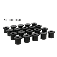 Spring - eye front/fits rear and shFits Ackle bushing (Bushing- leaf spring) 